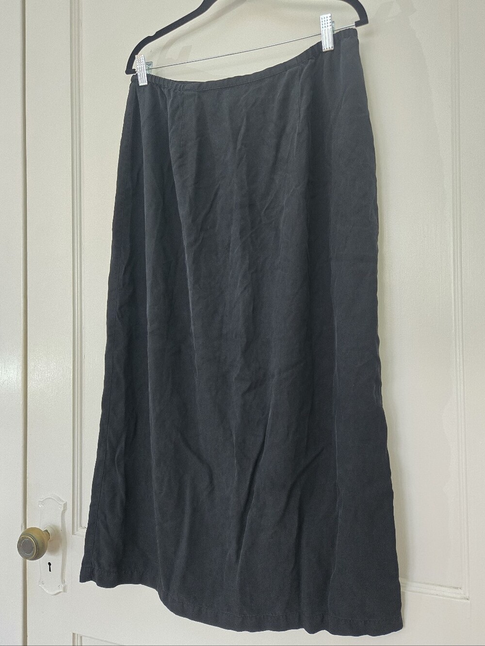 Vintage Chicos Design 100% Silk Maxi Skirt XL